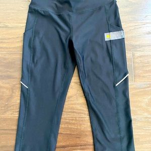Xersion Black Cropped Workout Leggings - NEW